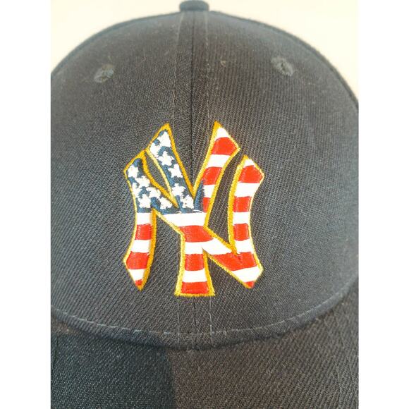 NEW YORK YANKEES MCB JULY 4TH A.L. NAVY NEW ERA CAP RAISED EMBLEM - Picture 5 of 12